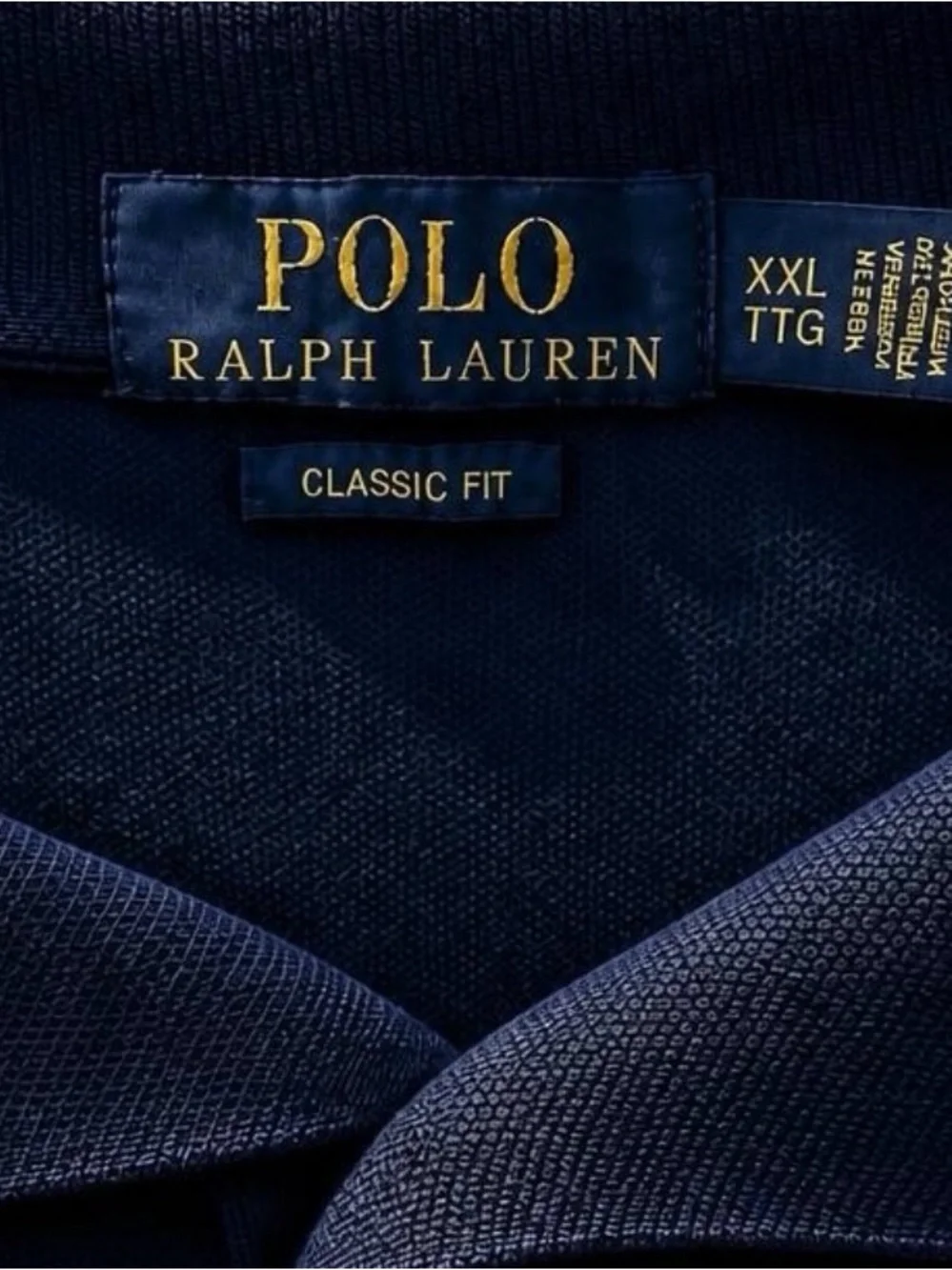 Ralph Lauren Navy Polo with Red Pony Emblem